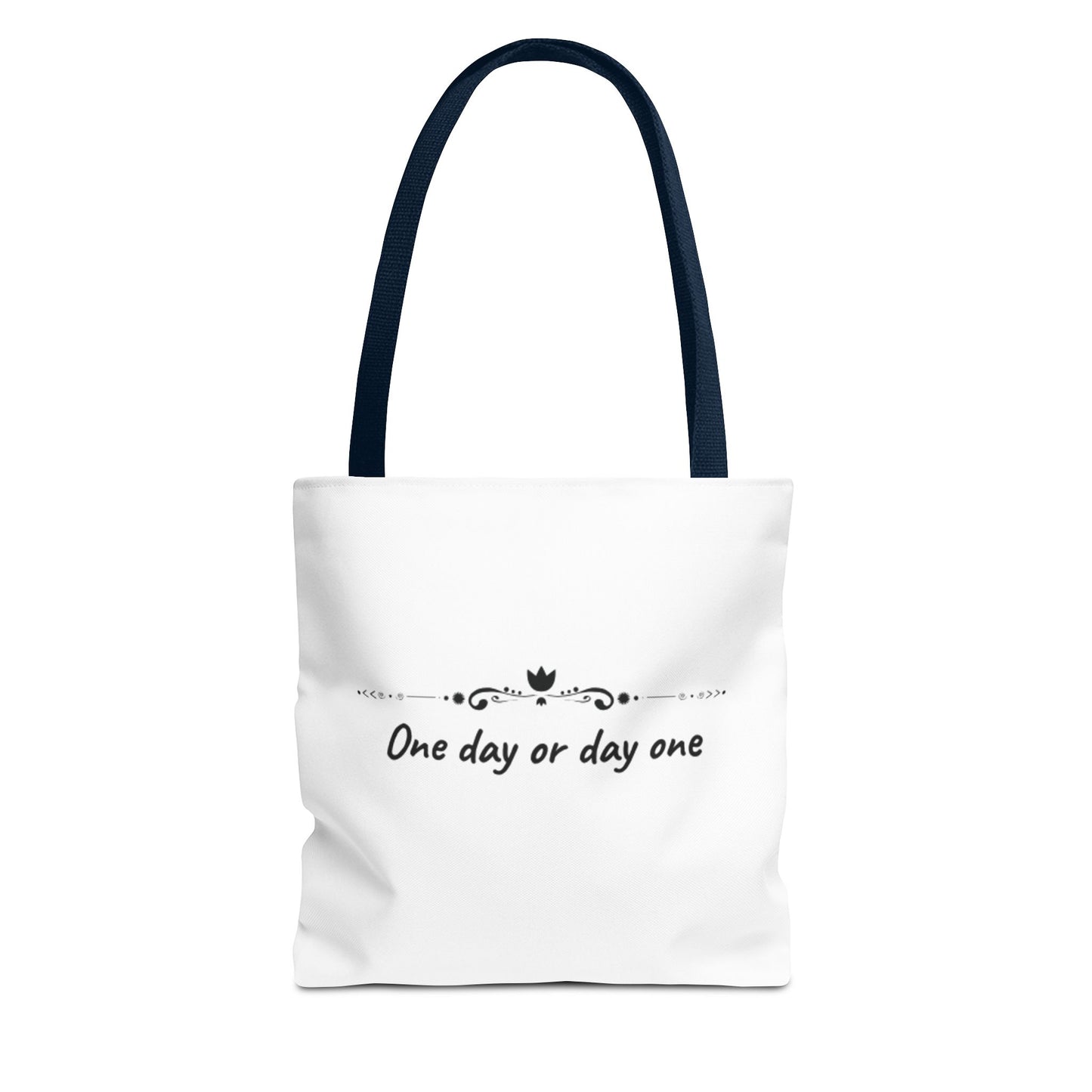 Canvas tote bag with motivation quote