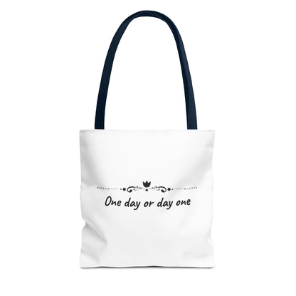 Canvas tote bag with motivation quote