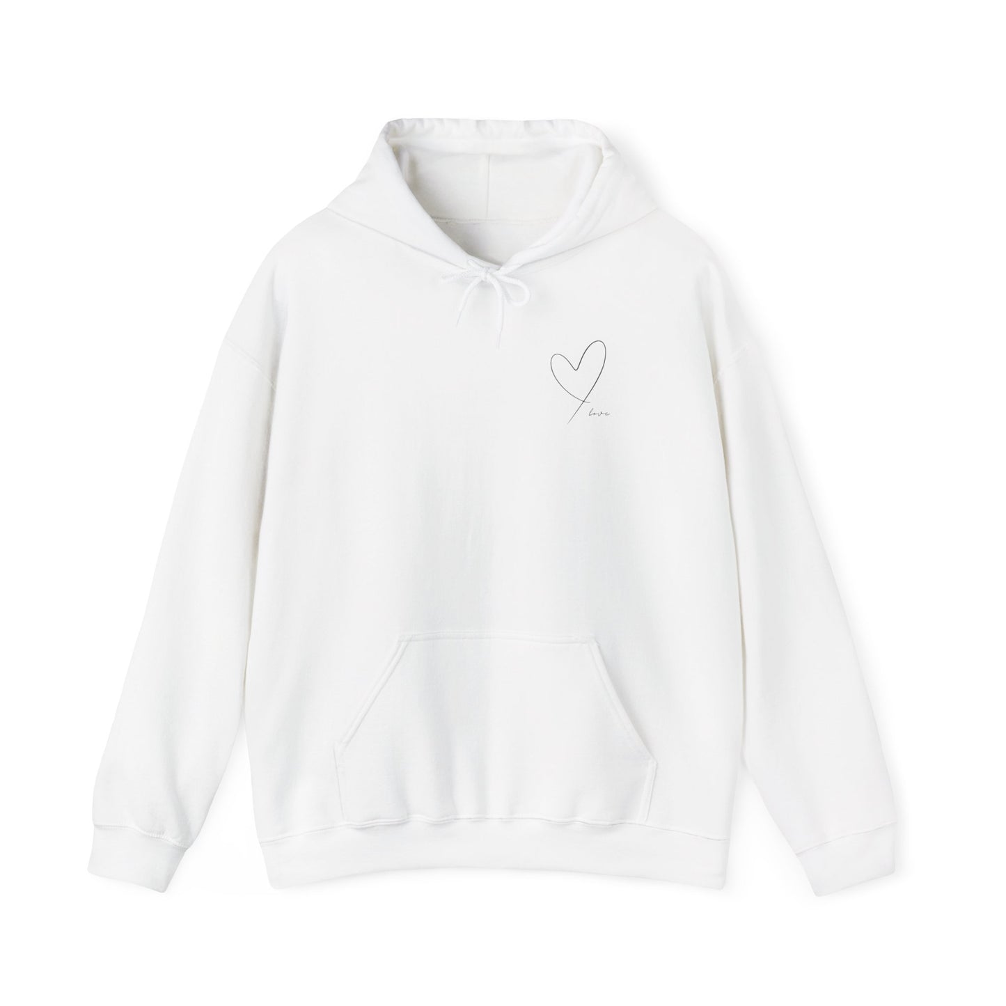 Hoodie with love quote