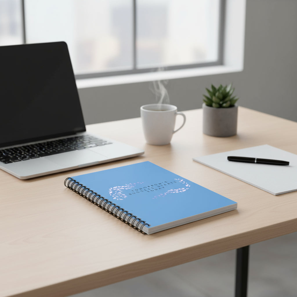 Notebook with motivational quote