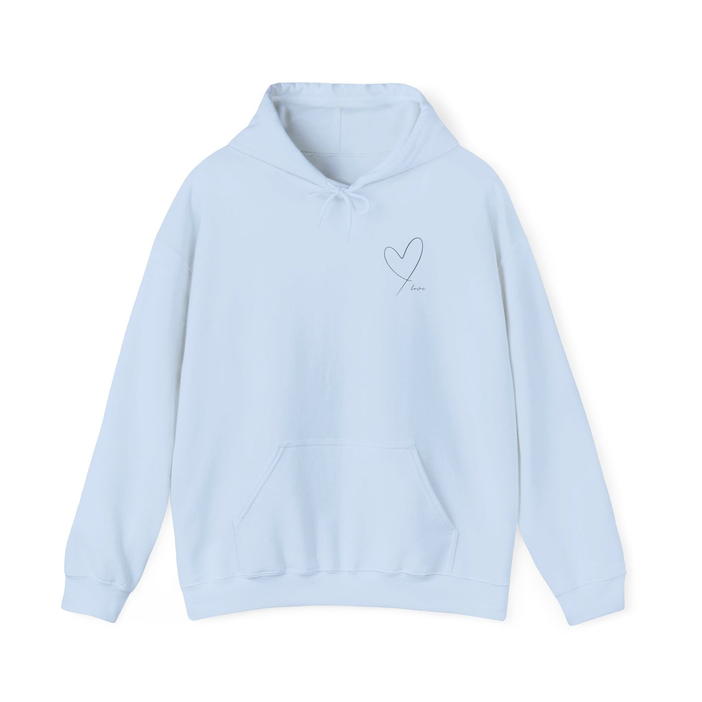 Hoodie with love quote