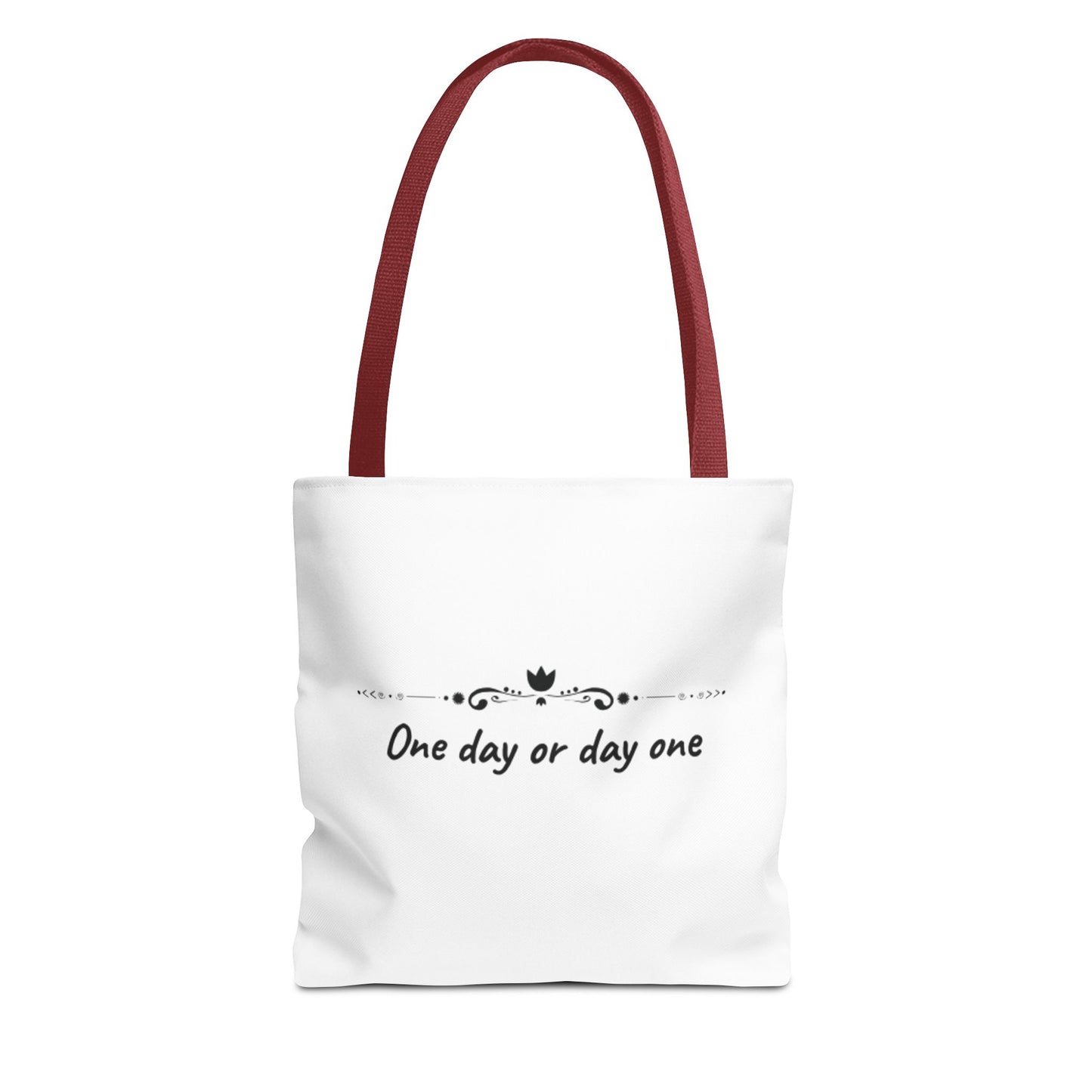 Canvas tote bag with motivation quote