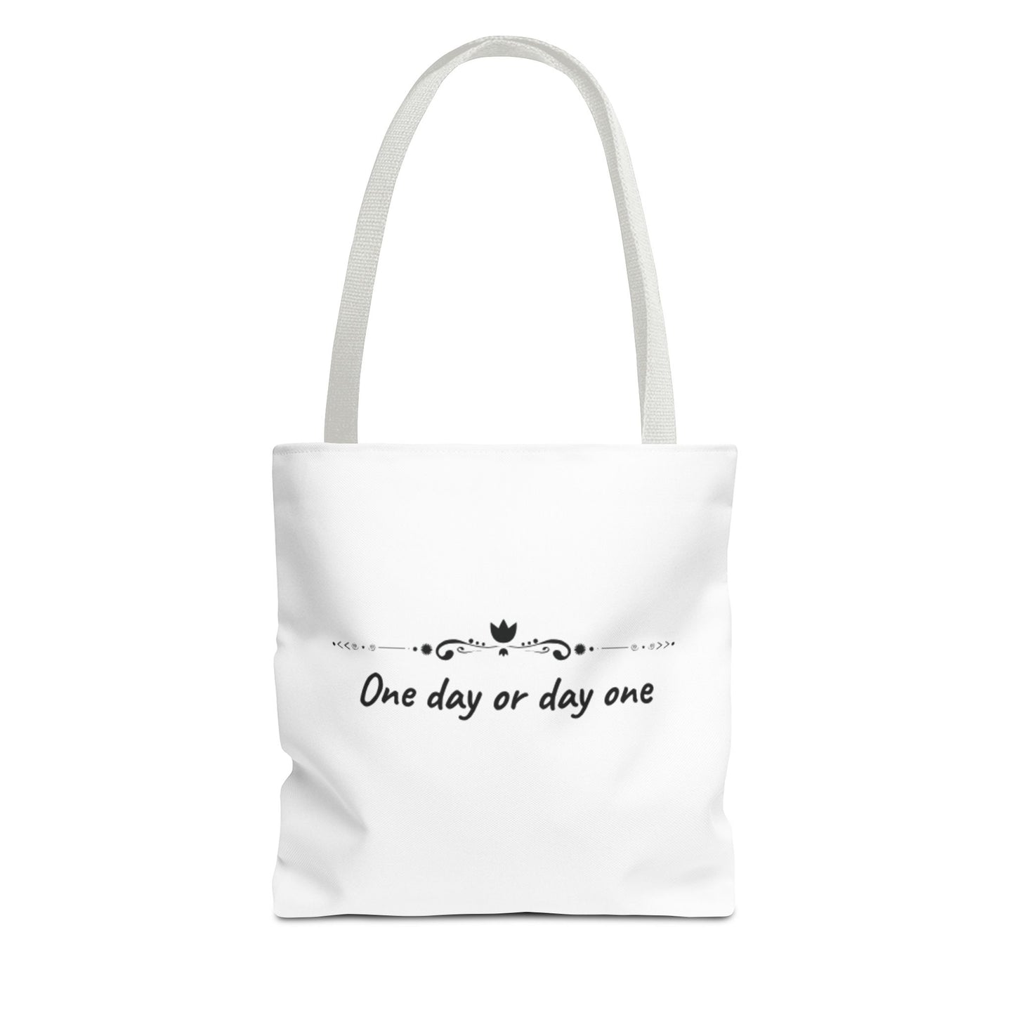 Canvas tote bag with motivation quote