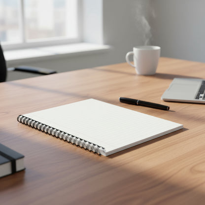 Notebook with motivational quote