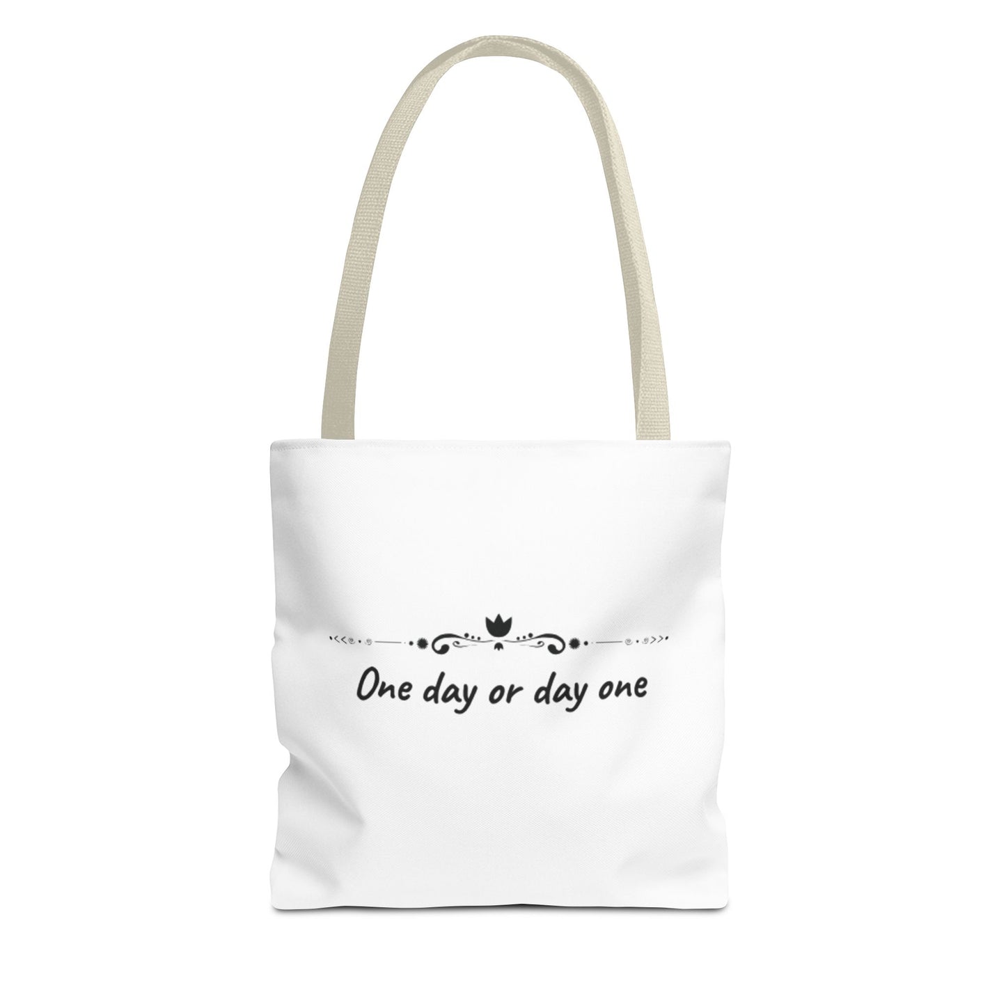 Canvas tote bag with motivation quote